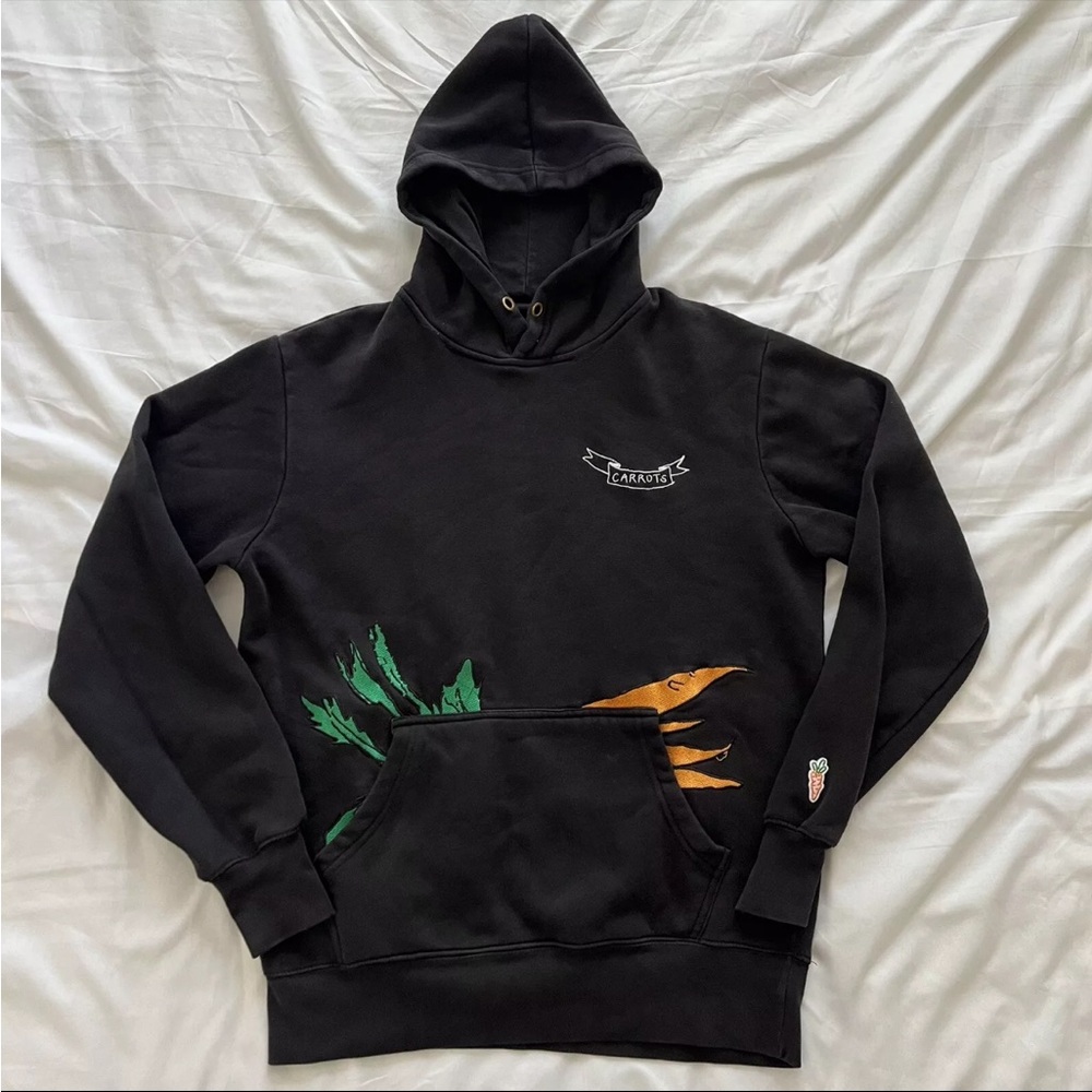 Anwar Carrots DeerDana Kangaroo Pocket Hoodie Men’s Size Small S Black